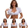 The Munich Oktoberfest Costume White Polyester Traditional Dress For Women