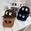 Spring New Sticker Letter Solid Color Short Brim Baseball Cap Men's and Women's Fashion Simple Casual Versatile Cap