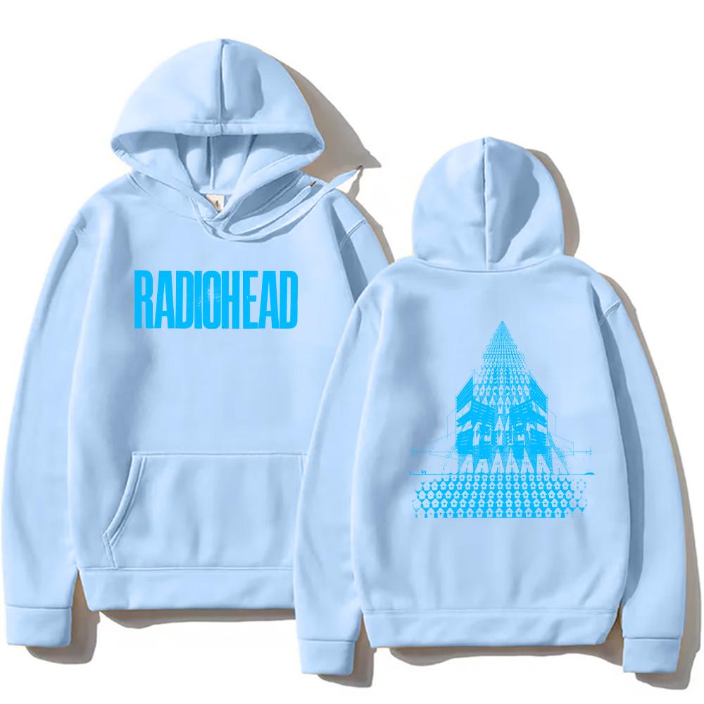 Radiohead Tour Harajuku Aesthetic Hoodies Radiohead Vintage Graphic Pullovers Men's Women Clothing Hip Hop Rock Band Sweatshirts