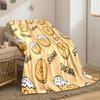 Sweets and Pastries Cartoon Printed Blanket Children Adult Blanket Soft and Warm Bedding for Sofa Outdoor Travel Cover Blanket