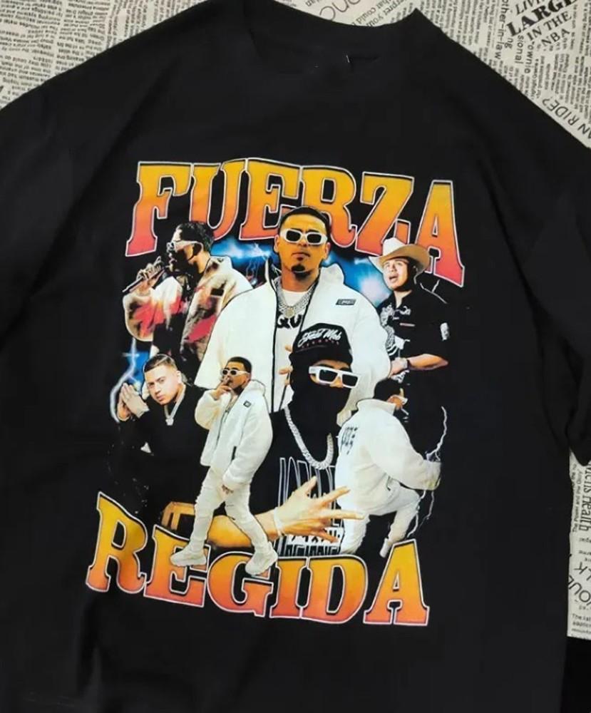 New Popular Fuerza Regida-T-shirt vintage délavé pour homme Gift For Frien LW105 Unisex T-Shirt S