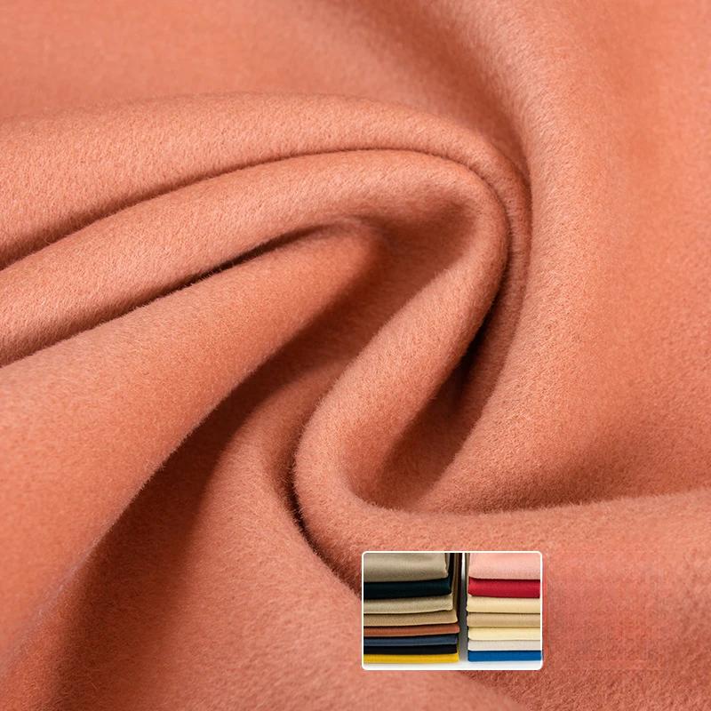 2025 Autumn and Winter New All-Australian Wool Single-sided Cashmere Fabric High-end Custom Short Wool Coat Wool Fabric