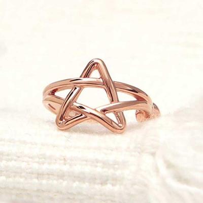 Everyday 14KGP Rose Gold Star Ear Cuff One Side