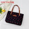 Nylon Tote Bag For Women With Print And Zipper Closure For Daily Commuting