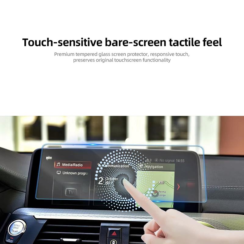 For BMW X3 X4 G01 G02 2018-21 Navigation and High Version trument Screen Protector HD Tempered Glass Film