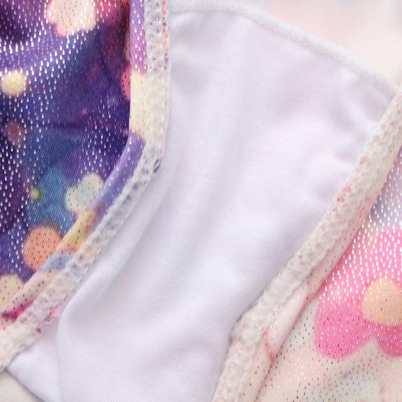 Dívčí gymnastický trikot pro děti 5-12 let, body s dlouhým rukávem, šortky a čelenka