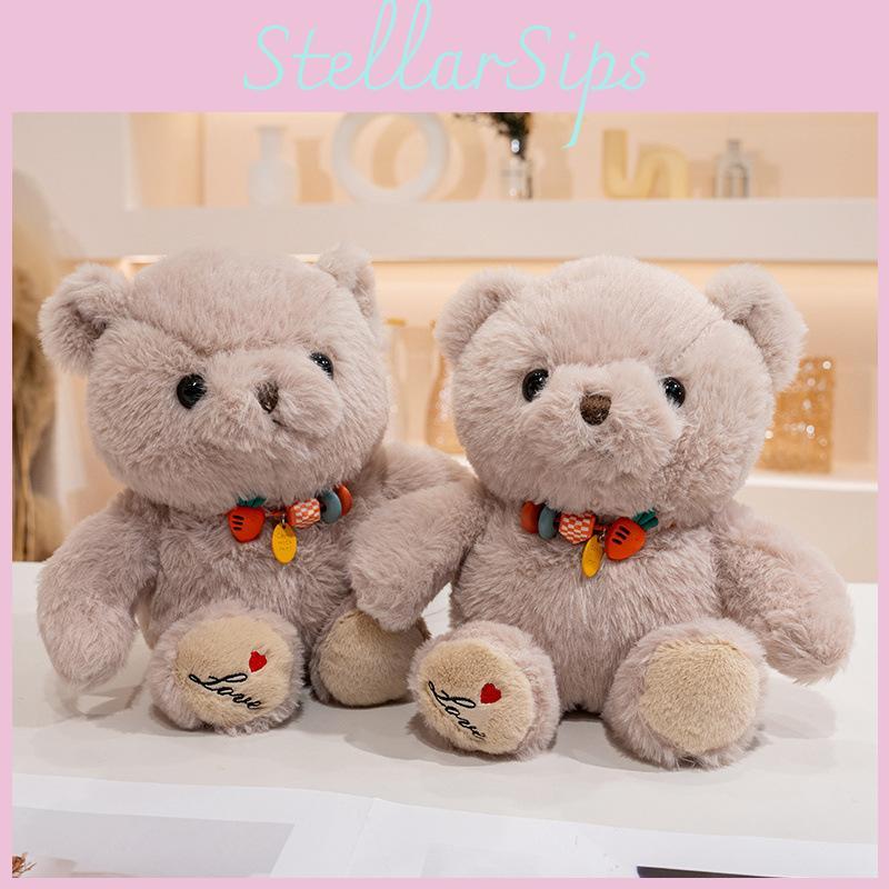 Cute Posture Sitting Bear Plush Toy Cartoon Girl Children Sleep Companion Gift