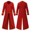 Jiamei Unisex Adult Retro Gothic Steampunk Mid-Length Tailcoat Halloween Costume