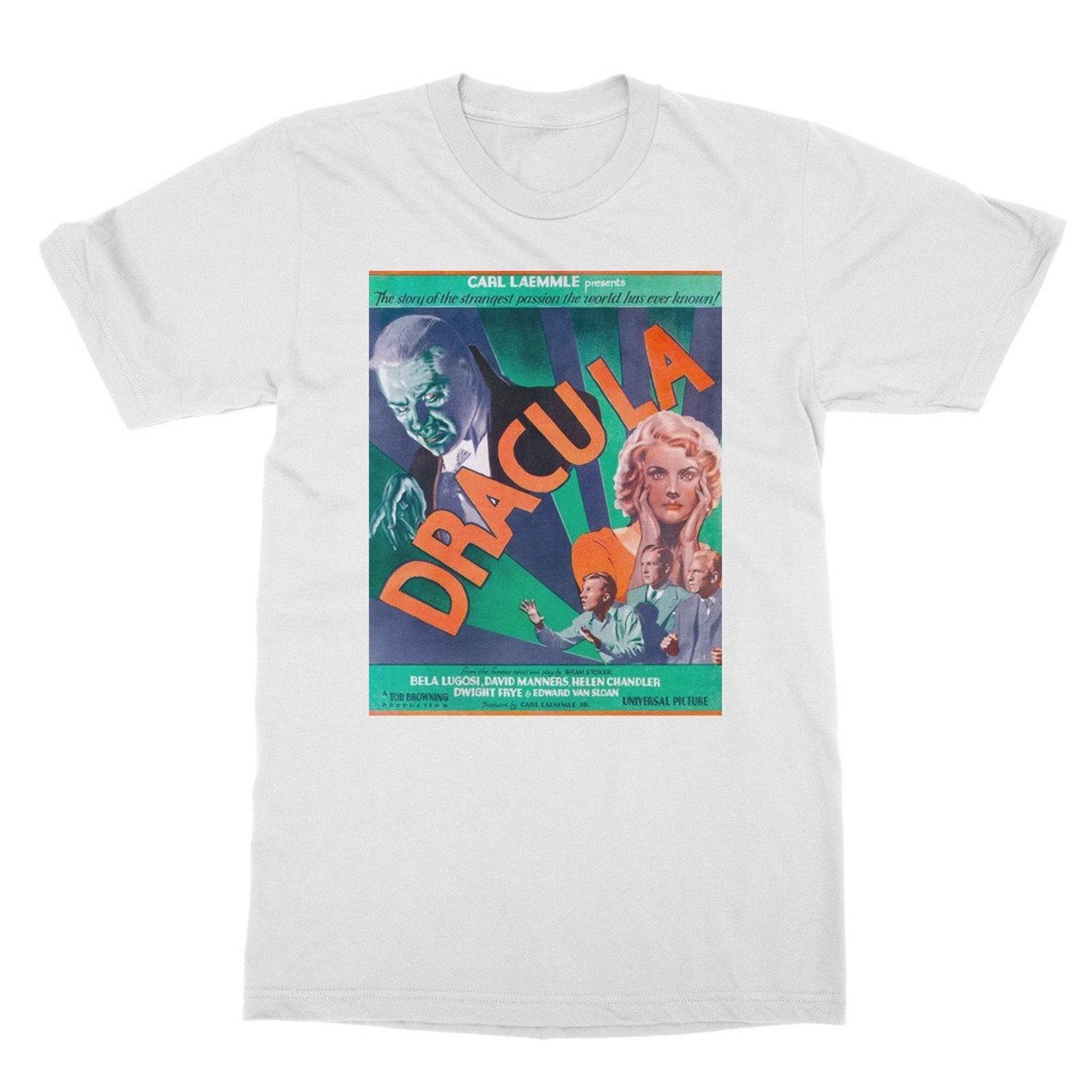 Dracula Movie Poster T-Shirt – Classic Horror Film Tee XL