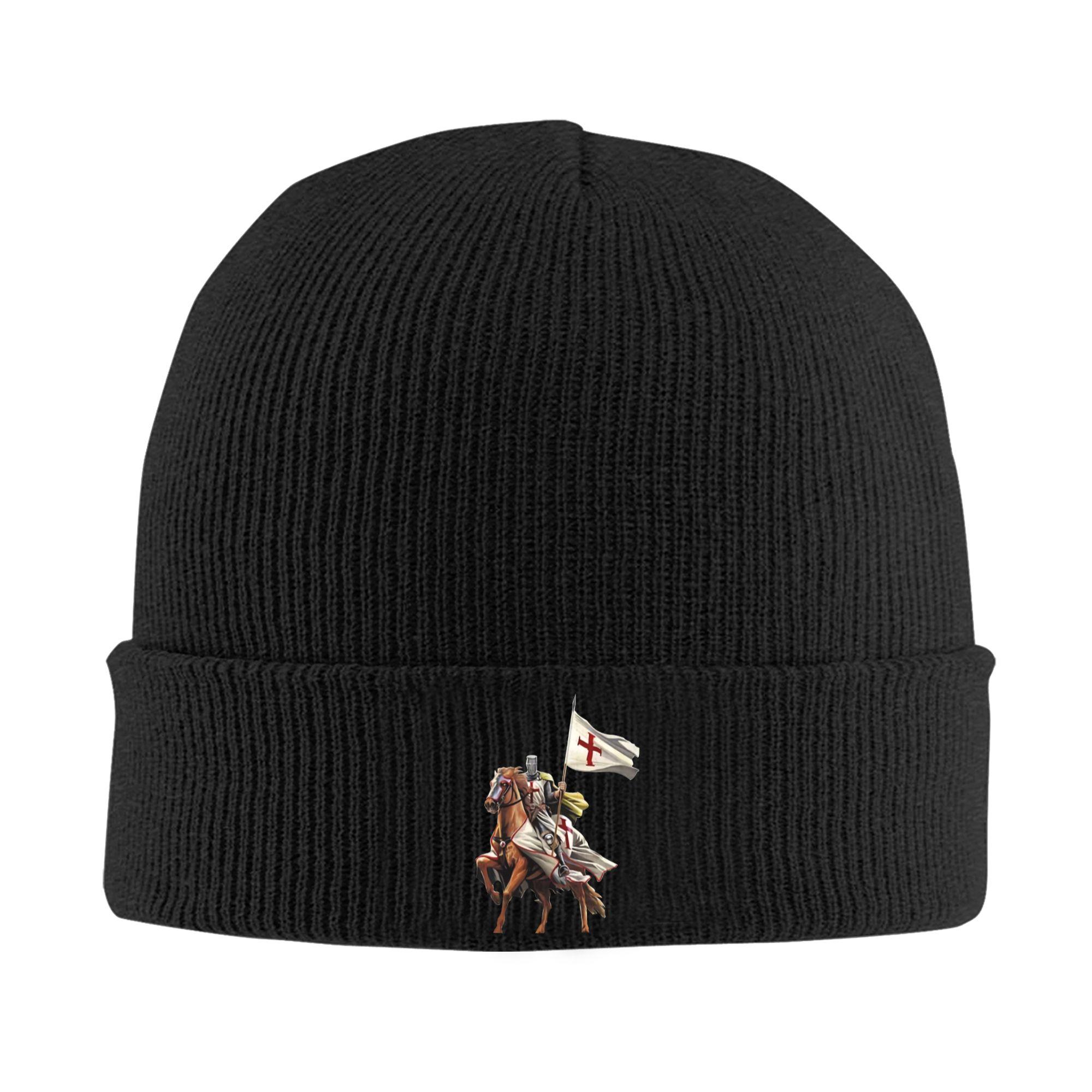 

Knights Templar Beanie Hats Bonnet Hats Men Women Casual Outdoor Sport Knitted Hat Spring Design Thermal Elastic Caps One Size