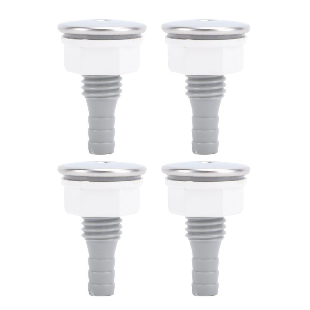 4 stk Badekar Luftboble Dyse PVC SPA Badekar Rett Bobledyse for Bassengtilbehør