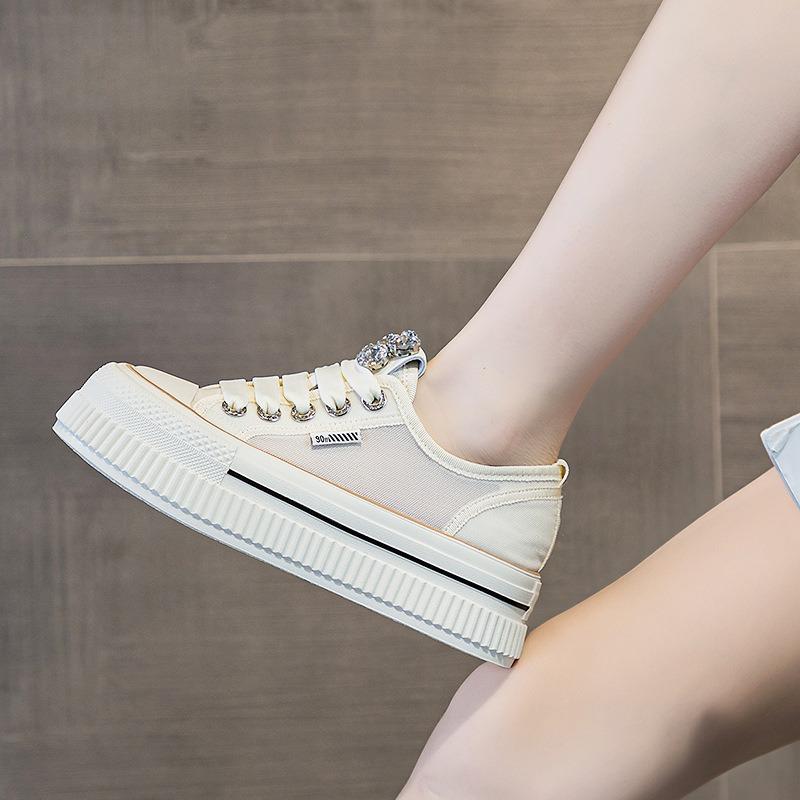 Thick Bottom Muffin White Shoes Sports Casual Board Shoes