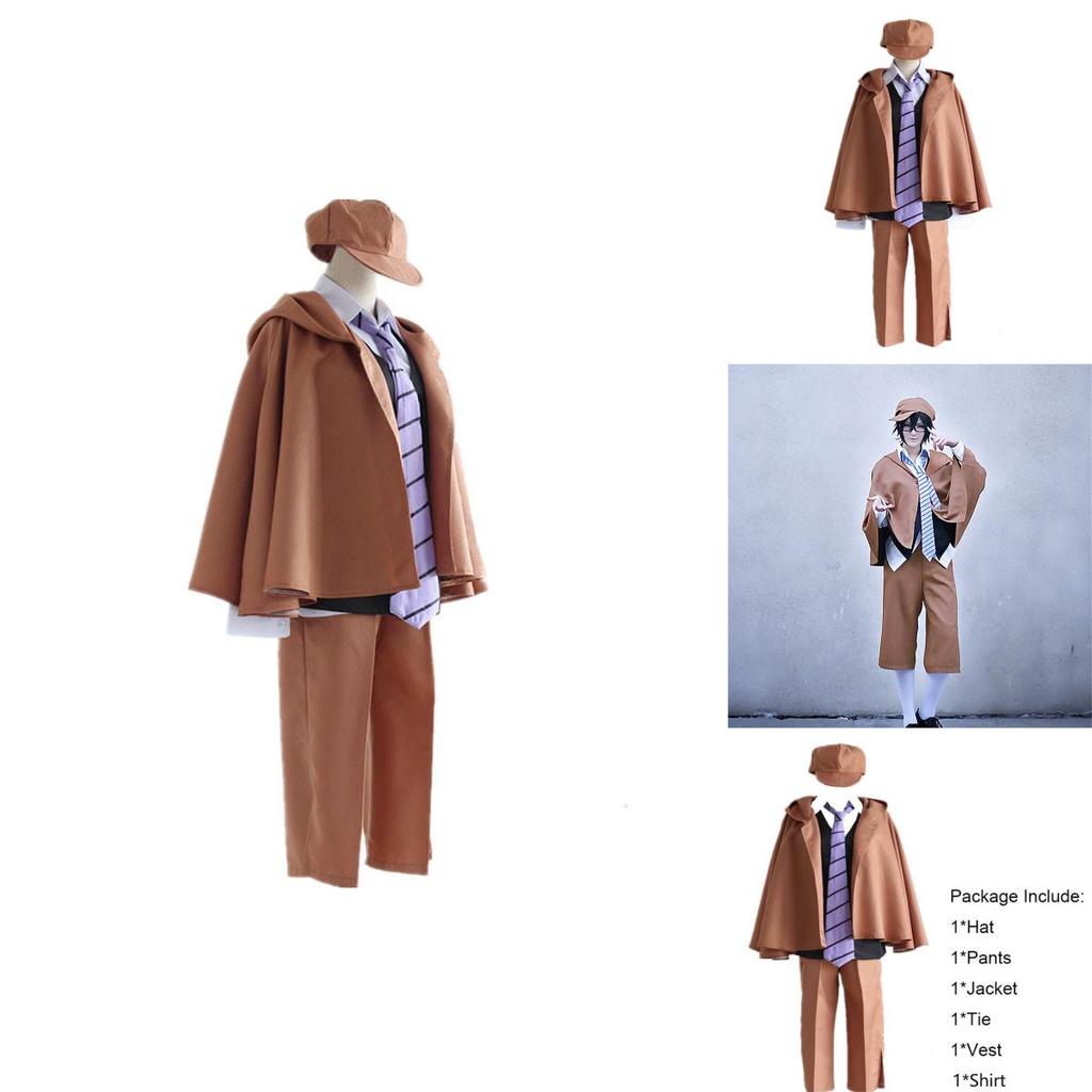 Japanese Anime Bungo Stray Dogs Detective Uniform Costume With Perfect Stitches