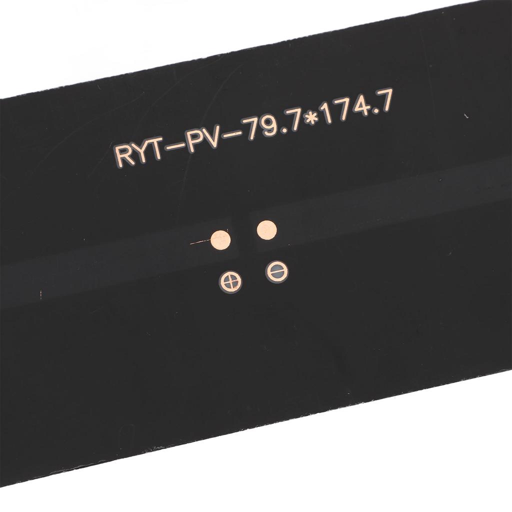 5pcs Solar Panel 5W Single Piece ETFE Monocrystalline Silicon Portable Solar Charging Panel for Scientific Projects Electronic Applications