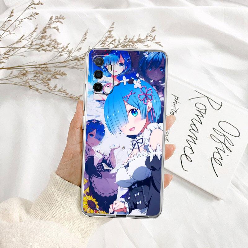 Re Zero Emilia Ram Rem Phone Case for Motorola Moto G10 G20 G30 G31 G32 G34 G35 G41 G42 G50 G51 G52 G55 G60 G60S G62 G71 G72 G75