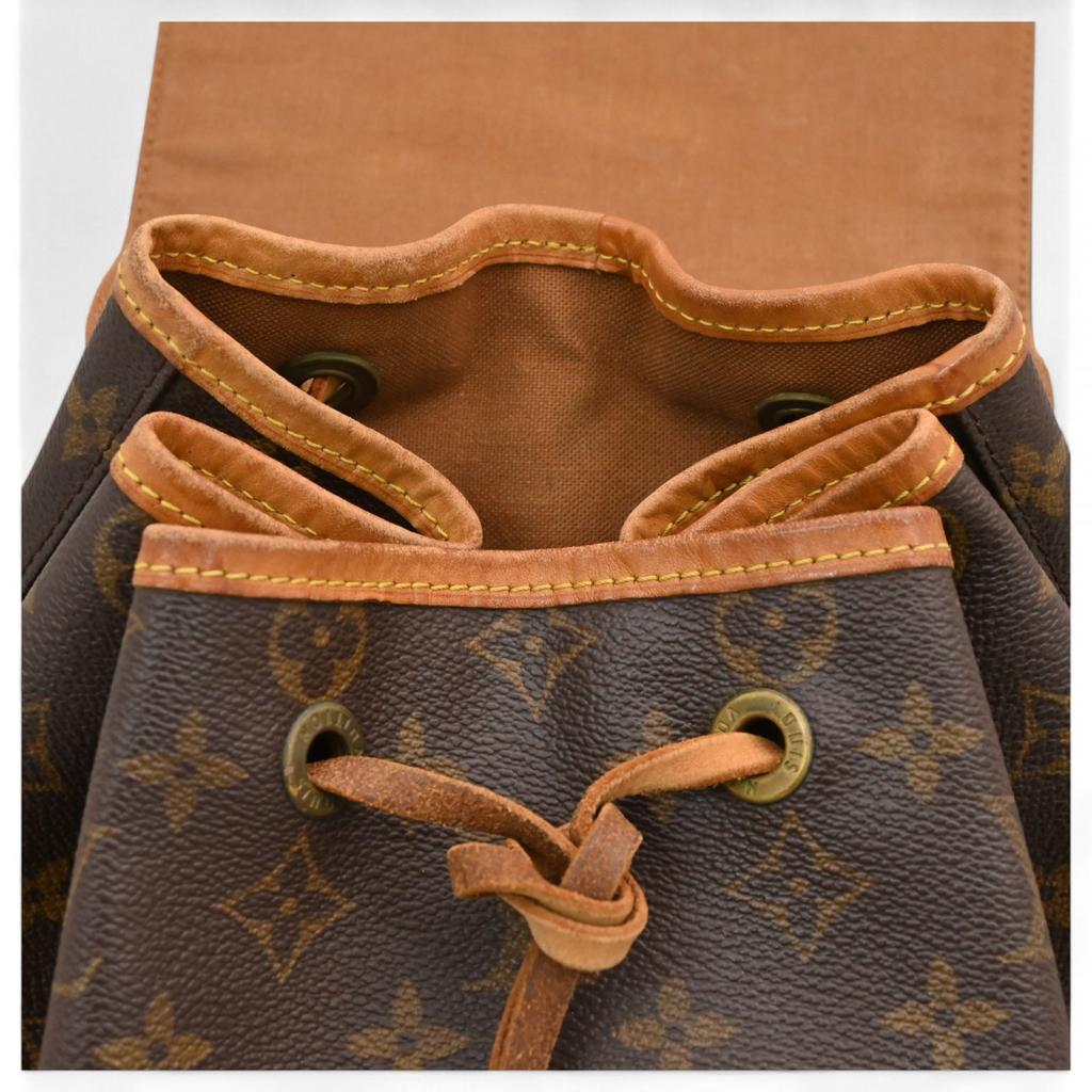 Auth LOUIS VUITTON Monogram Montsouris GM Rucksack Vintage Braunes Canvas lv6847kk Gebraucht