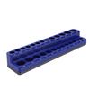 Metric Magnetic Socket Tray Blue Color Strong Magnetic Base Socket Organizer Holder for Work Area