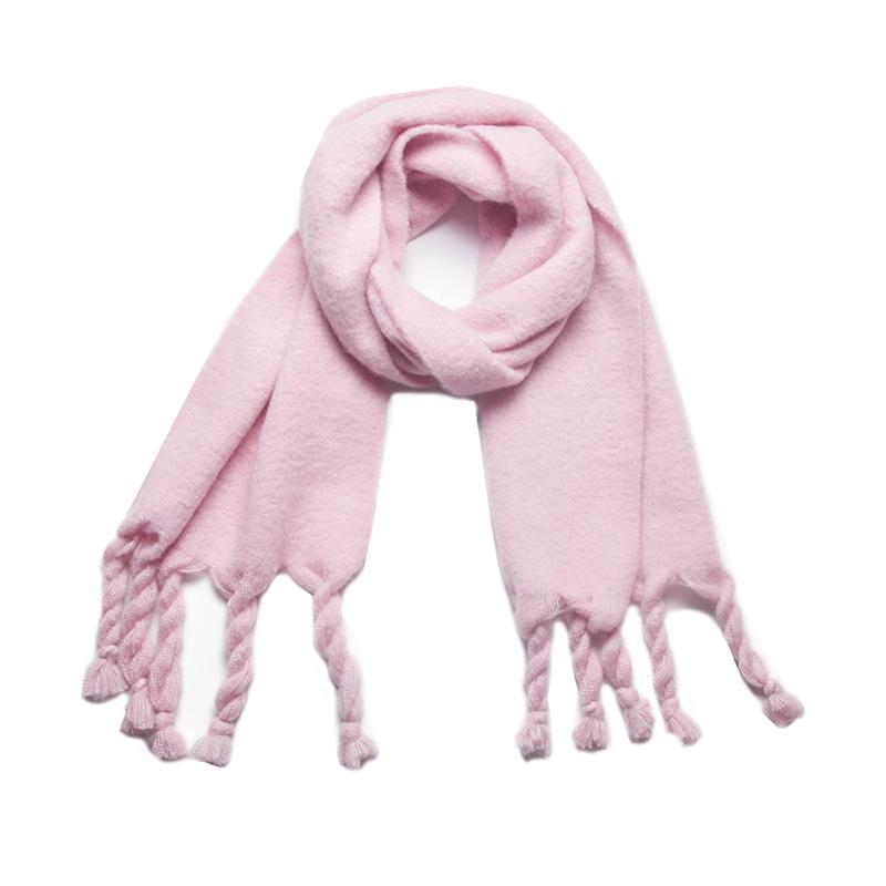Fashion Solid  Women Scarf Winter Hijabs Tassel Imitation Cashmere Scarve Wrap Shawl Pashmina Foulard Femme Bufanda Echarpe