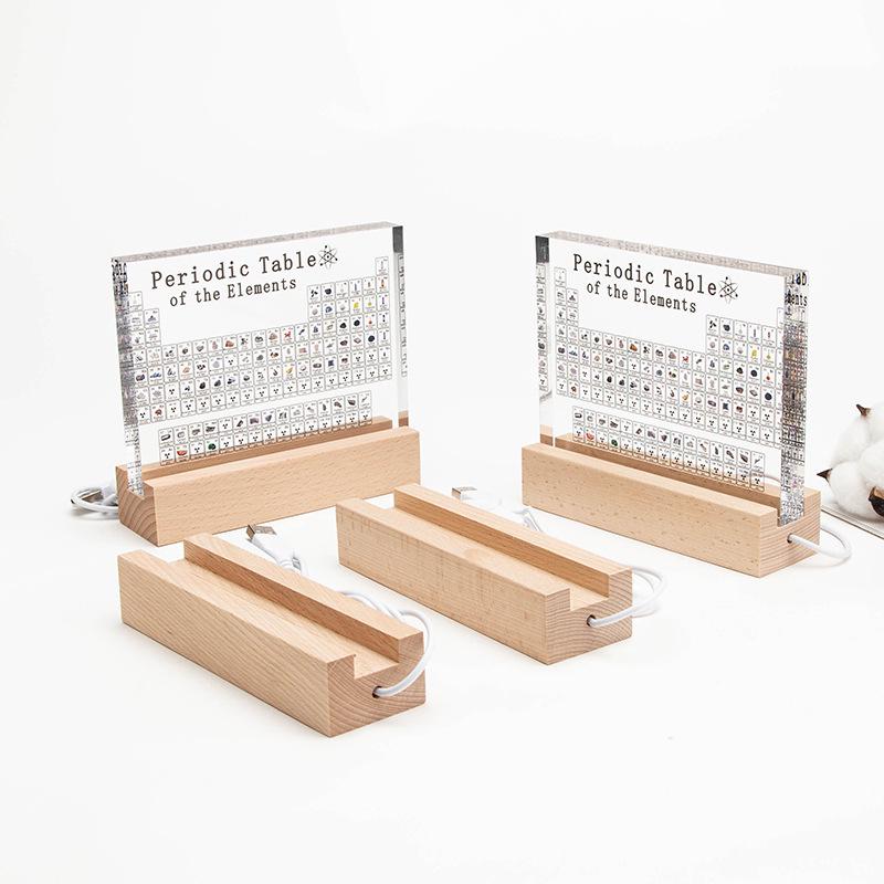 Large 3D Acrylic Periodic Table Crystal Ornament
