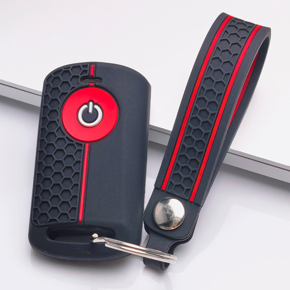 Key Fob Cover for YAMAHA Nmax XMax 300 400 Aerox with Keychain Anti-Scratch Surface Shockproof Structure Soft Grip Texture Easy Install Design