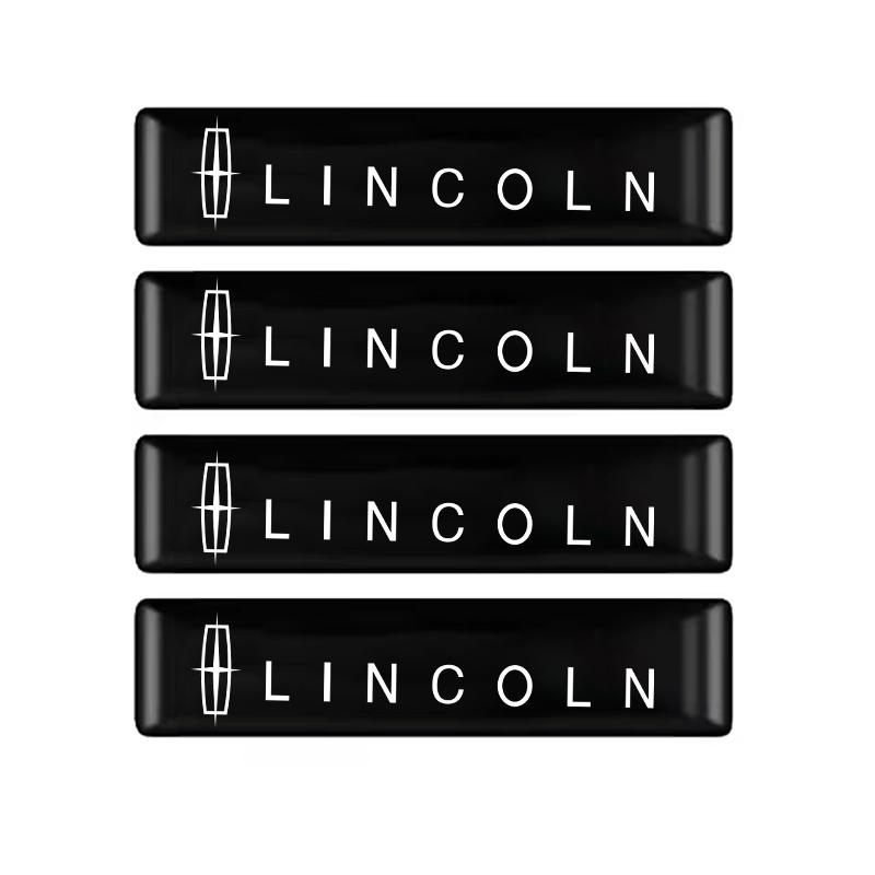 2/4/10Pcs 3D Car Badge Decorative Stickers For Lincoln Continental Aviator Navigator MKX Energy Zephyr Voyager Electric MKC MKS hpo0