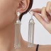 Rhinestone Inlaid Earrings Vintage Drop Earrings Bell Tassel Earrings Hypoallergenic For Music Festivals Dates Friend Gatherings