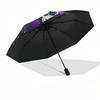 1pc Jujutsu Kaisen Characters Auto-Folding Umbrella - Portable 3-Fold Design, 8-Bone Iron Frame Outdoor Umbrella, Perfect Gift for Fans, Travelers, Da