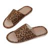 Fashion 2025 New Hot Sale Women’s Home Slippers Round Toe Leopard Flat with Sandal for Plus Size Light Comfortable Daily Casual Slippers