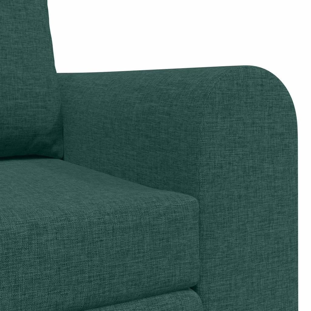 60 cm Dark Green Fabric Sleeper Sofa