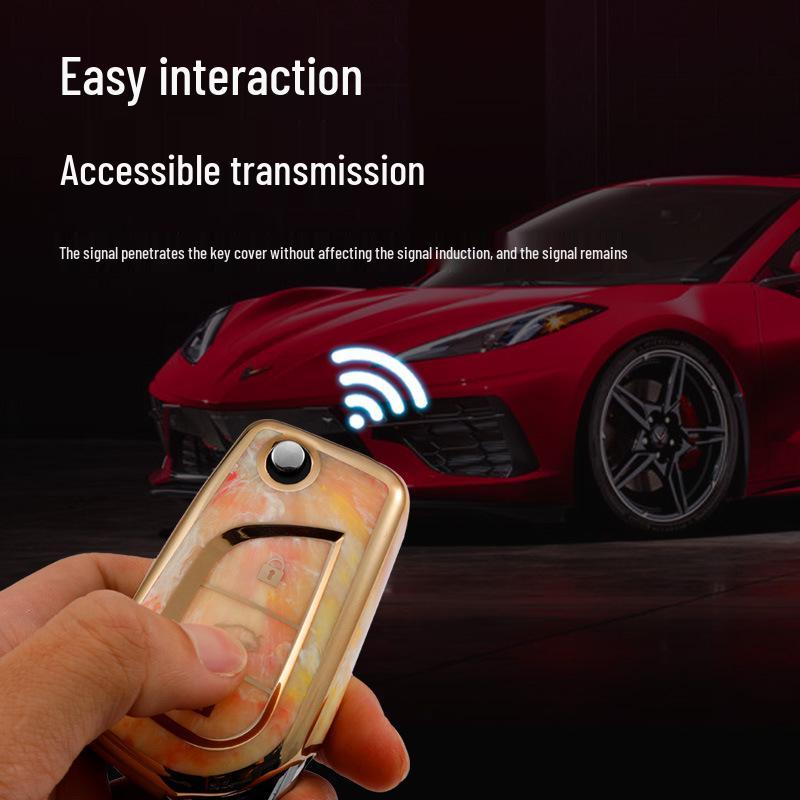 Toyota Key Case for RAV4, Camry, Reiz, Levin, Corolla, Highlander - Folding Buckle for Men and Women