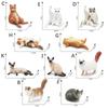 Exquisite PVC Simulation Cat Model Siamese Ragdoll Persian Cat Lifelike Realistic Pet Figurines Simulation Pet Car Decoration