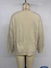 2026 Autumn/Winter Casual Retro Lace-up Round Neck Knit Cardigan for Women