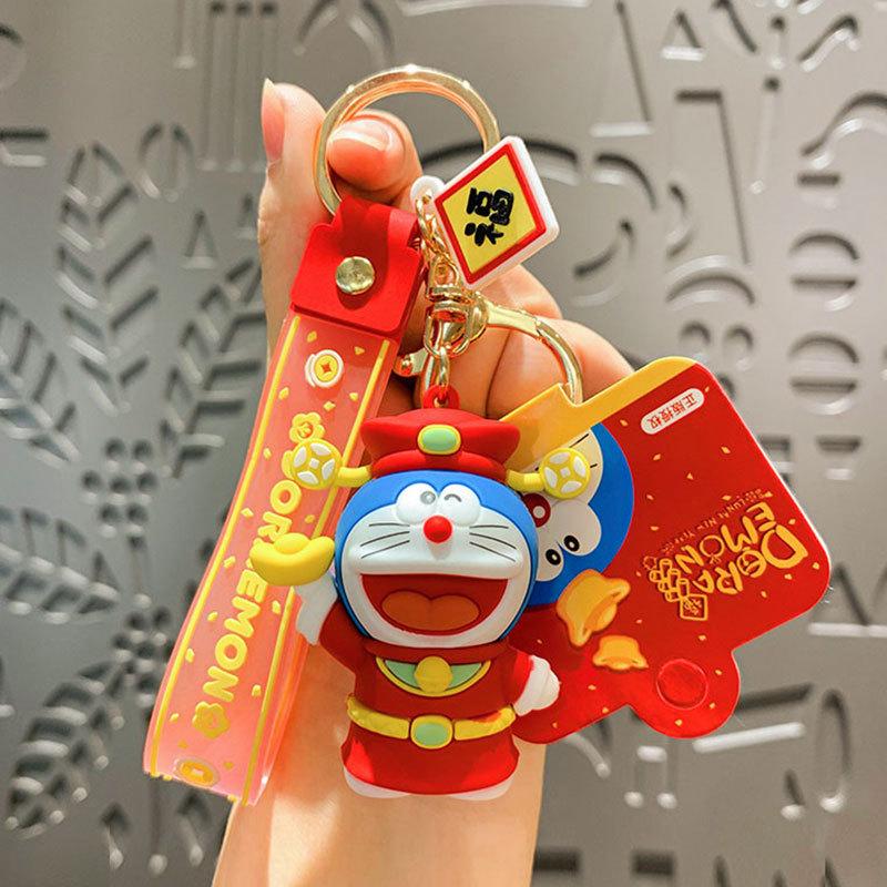 God Of Wealth Keychain Pendant Cute Jingle Cat New Bag Pendant Gift