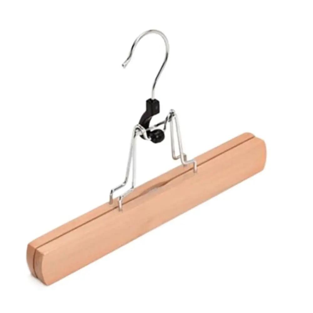 High Quality New 1PC Clothes Hanger Woodiness Retro Color Horse-face Skirt Rack Log Non-slip Hanfu Pants Hook