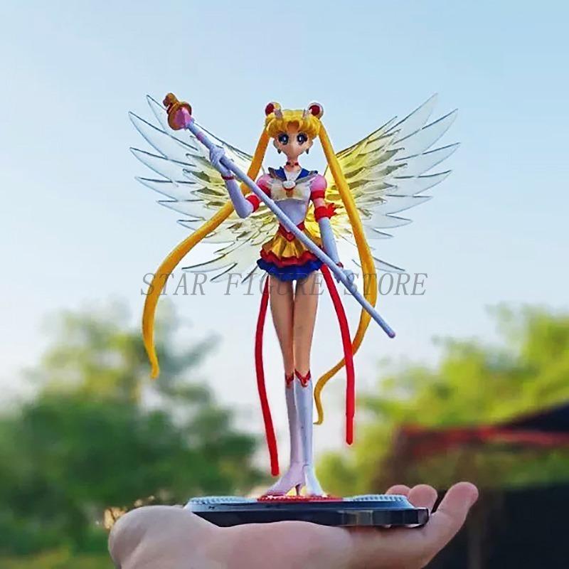 Eternal Sailor Moon Tsukino Usagi Action Figure Anime Figurine 17cm Cake Accessories Car Decoration Collectible Model Toys Gifts