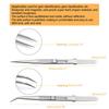 Professional Jewelers Tweezers Straight Bending Tip Stainless Steel Tweezers Precisions Curved Bent Straight Tweezers