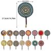 Large Summer Handheld Fan Seagrasses Handmade Woven Fan Natural Decorative for Home Wall Decoration