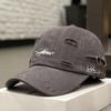 Distressed Letter Embroidery Baseball Cap Dad Hats For Men Women Vintage Trucker Hat Adjustable Unisex Outdoor Sports Sun Hat