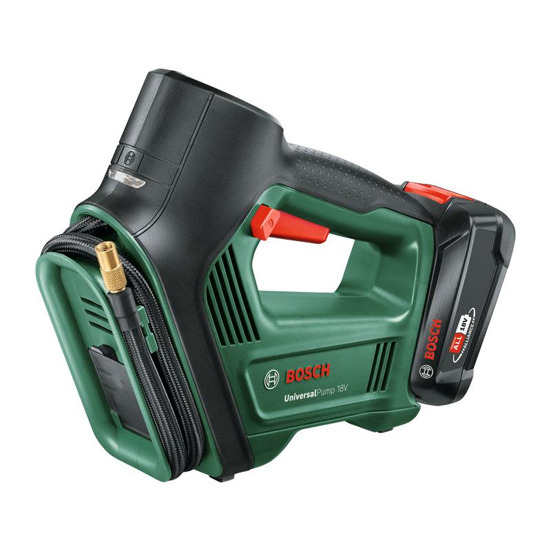 Bosch Bomba universal sem fio inflação 18V sistema de energia íon-lítio com bateria