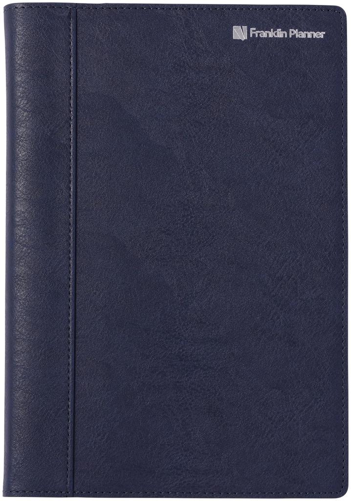 Franklin Planner Organizer, One Page Per Day, Starting April 2026, A5, Navy, PU 86769