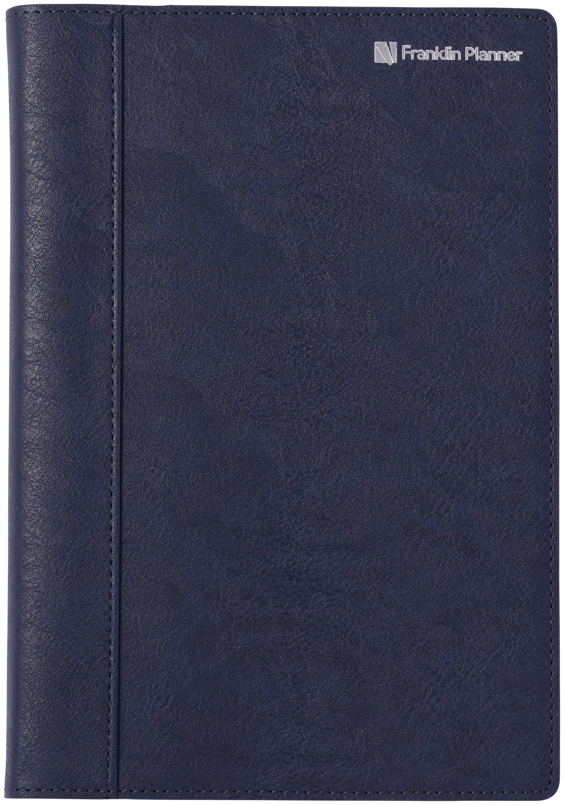 Franklin Planner Organizer, One Page Per Day, Starting April 2026, A5, Navy, PU 86769