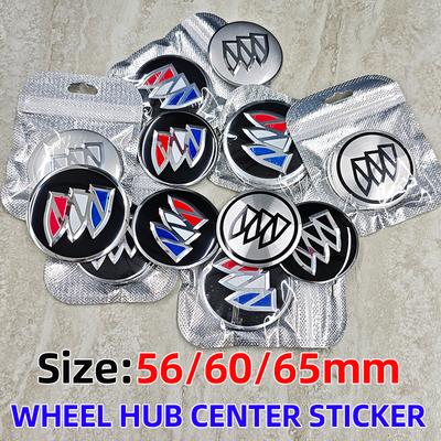 4pcs 56mm 60mm 65mm Car Wheel Center Stickers Hup Emblem For Buick Park Avenue Royaum Enclave Encore LaCrosse Verano Excelle GT