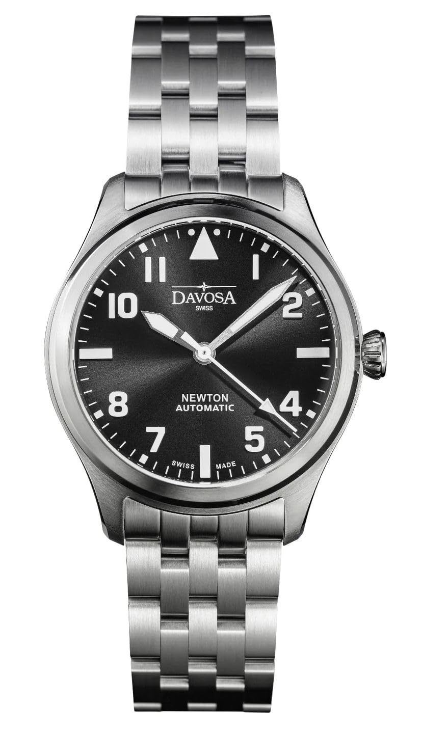 

Watch IWAWP Mechanical Automatic Winding Power Reserve Newton Pilot Auto Silver [Davosa] 161.530.50 Men s сірий колір