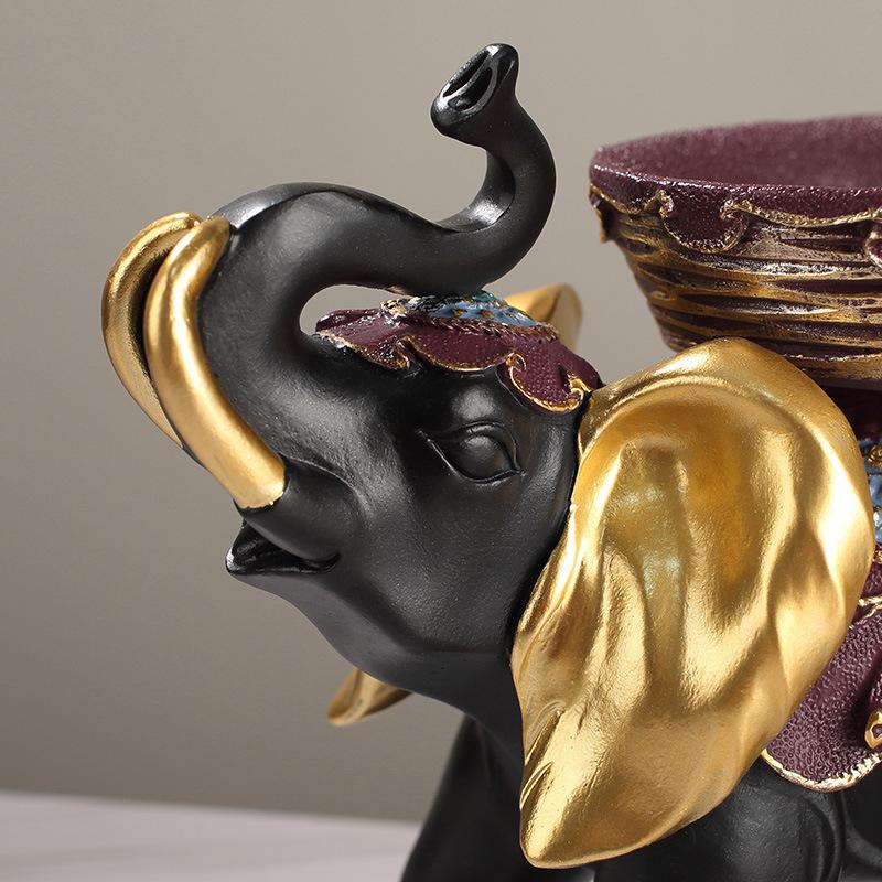 Elephant Ornaments Attract Wealth Elephant Moves Latest Home Use Living Room Coffee Dining Table TV Cabinet Decoration Opening Wedding Gift Idea