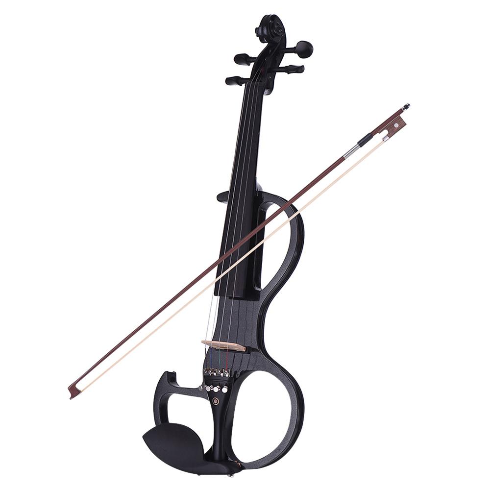 

Полноразмерная электрическая бесшумная скрипка из цельного дерева 4/4, стиль скрипки-3, накладка на гриф из черного дерева, подбородок чёрный
