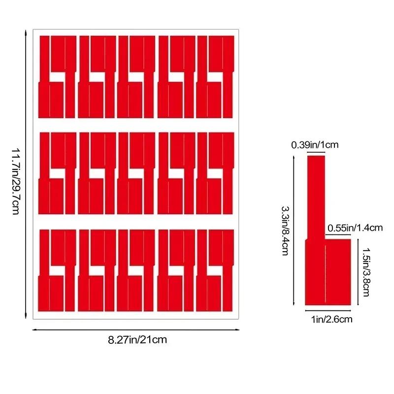 240 Stück Selbstklebende Kabelkennzeichner Bunte Wasserdichte Kabelbinder Laserdrucker-Aufkleber Glasfaser-Kabelkennzeichner Organizer