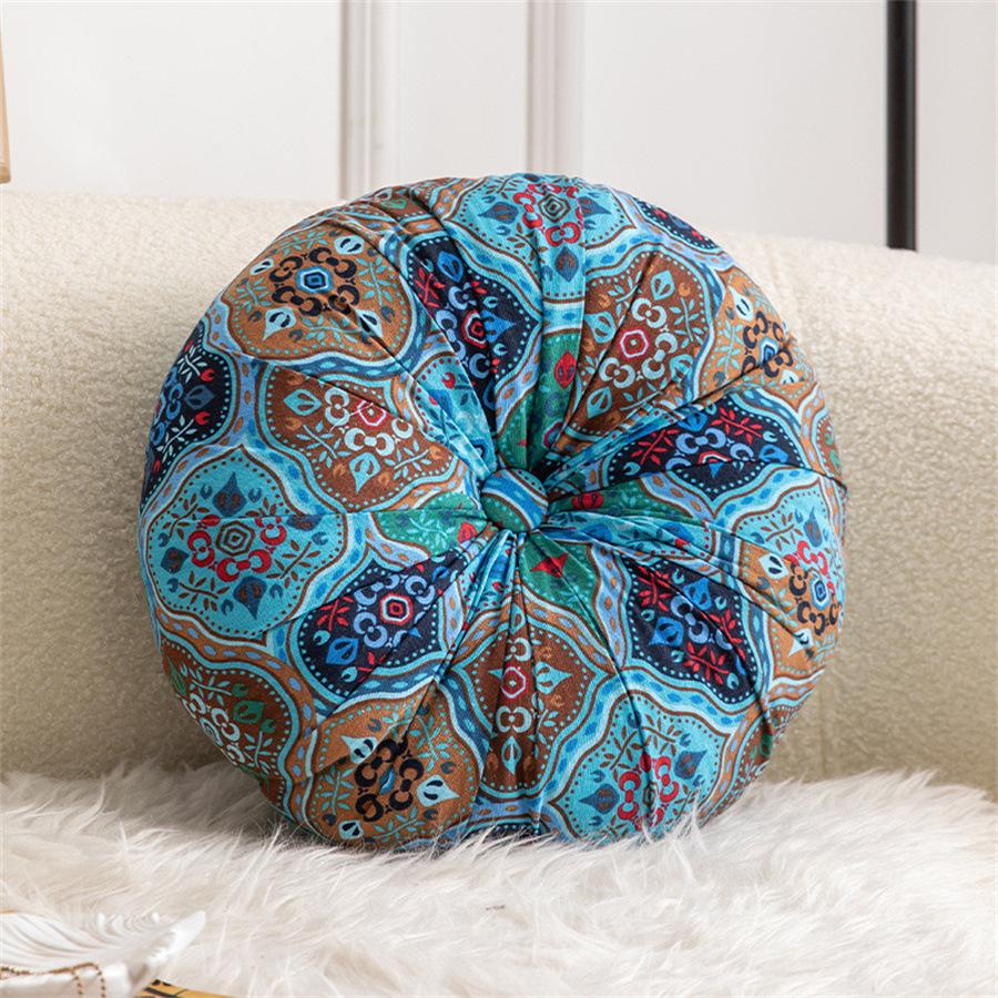 Bodenkissen Rund Großes Kissen Sitzkissen Meditationskissen Einsätze Bohemisches Kissen Mandala Kreis Kissen für Innen Außen