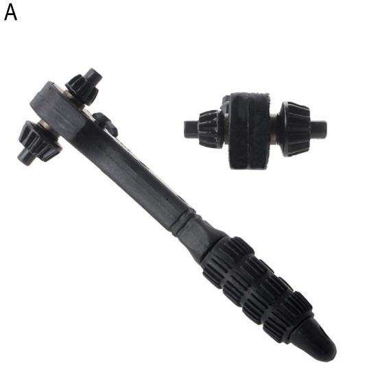 2-In-1 Drill Chuck Ratchet Wrench Two-way Quick Change Adapter Spanner Universal Double Head Chuck Key Replacement Tool
