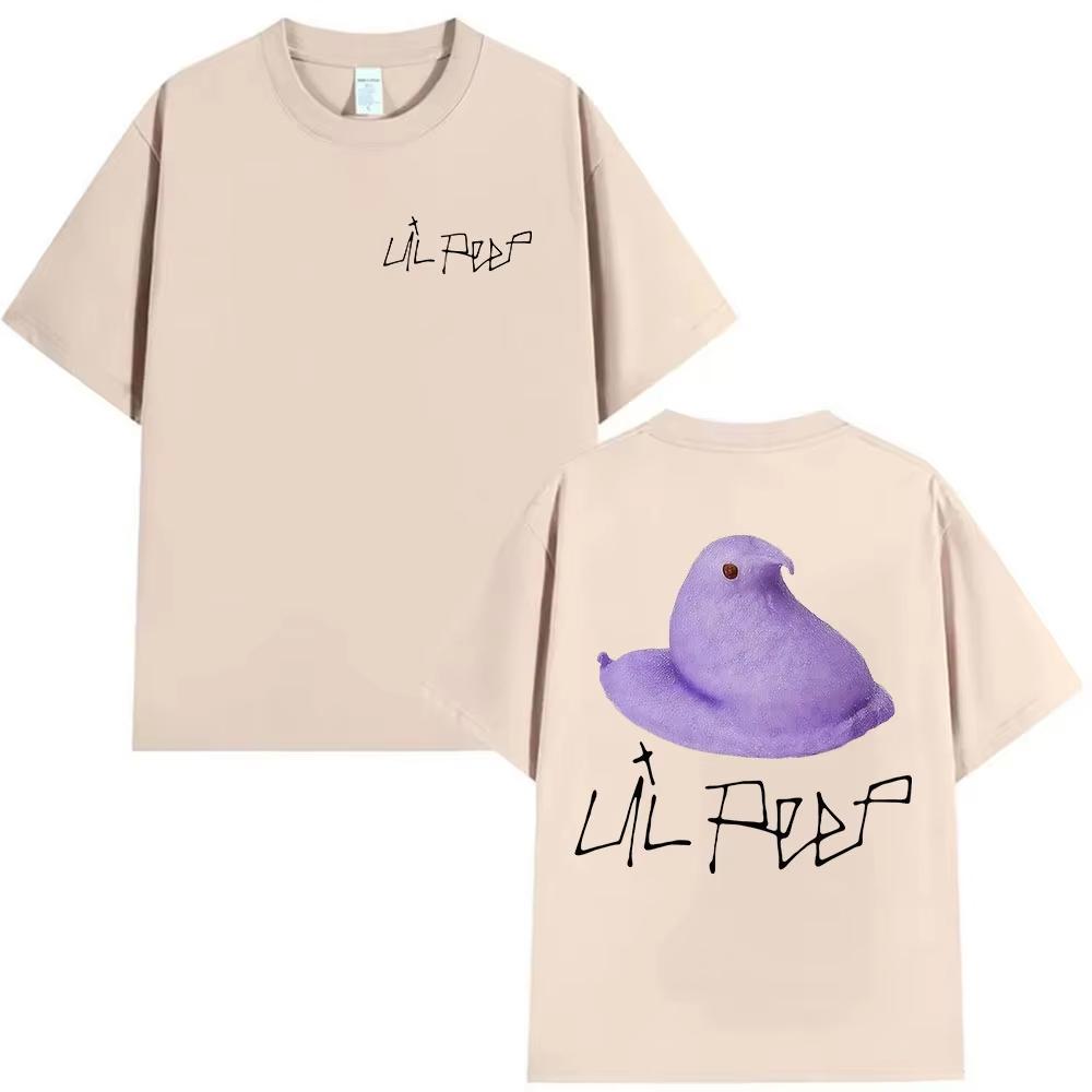 2026 summer Funny Lil Peep Little Bird Meme T Shirt Unisex Womens Retro High Quality Fashion Tshirts Casual Short Sleeve TShirt