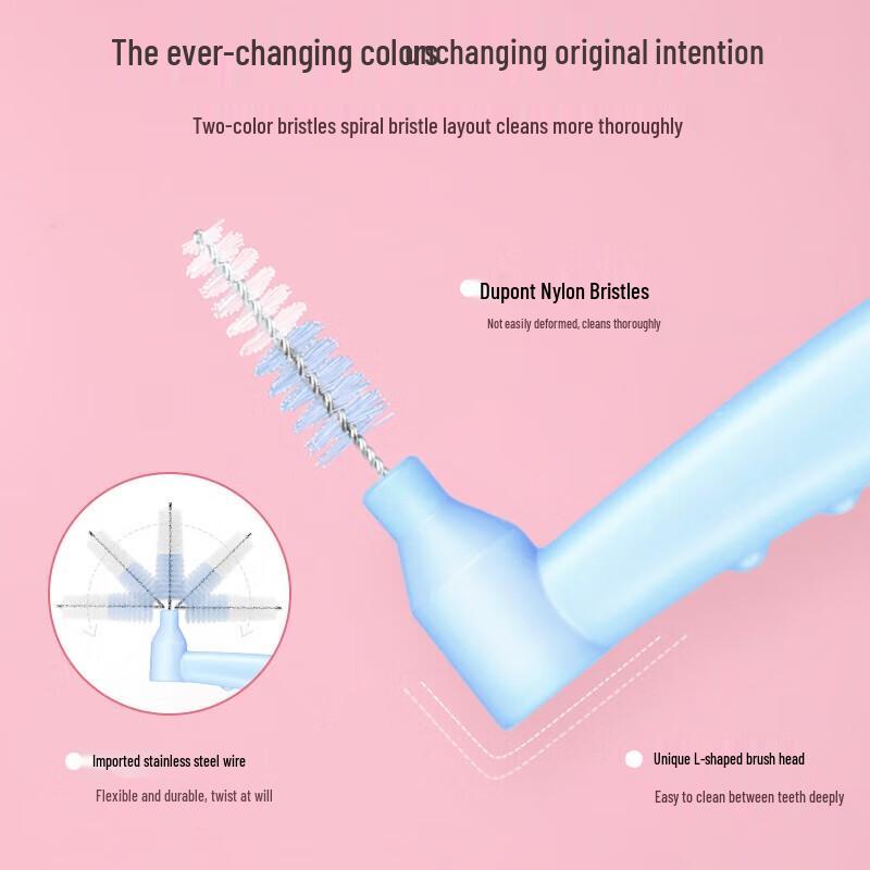 FAWNMUM L-shaped 0.8mm Interdental Brushes